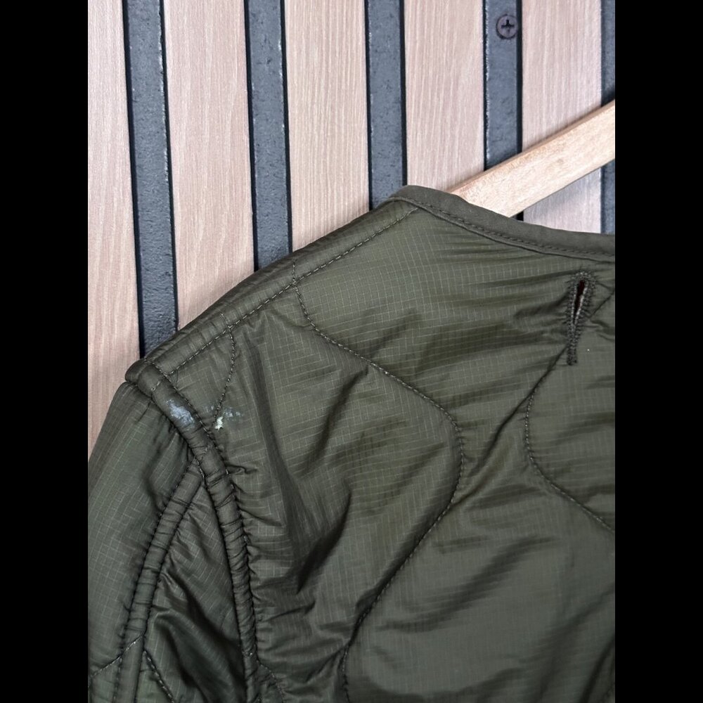 Artizia Parka Jacket Small Wool Nylon Puffer Quilted Sherpa Lined Open Front TNA - Picture 6 of 8